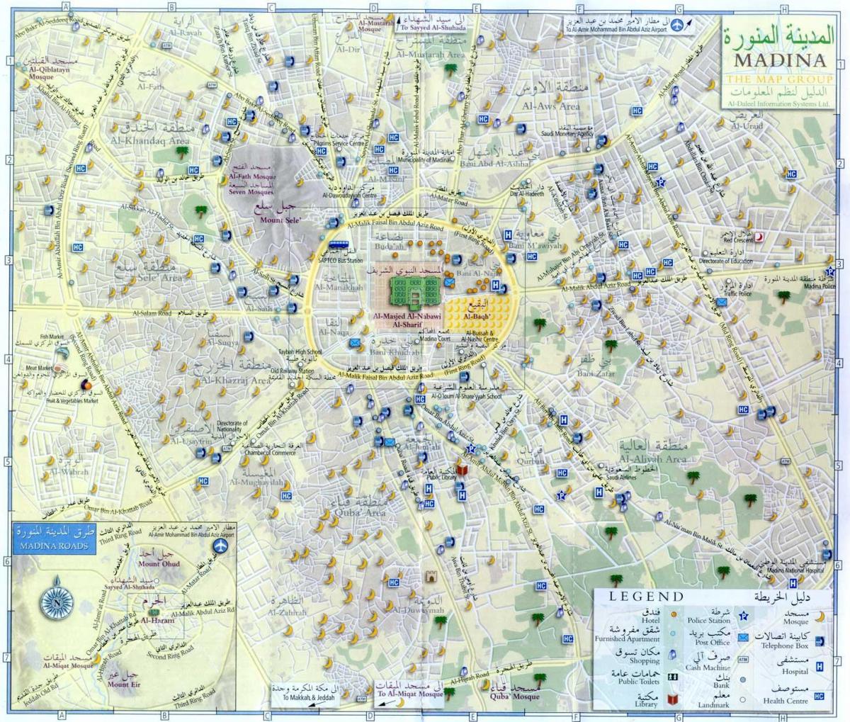 Mapa do centro da cidade de Meca (Makkah)